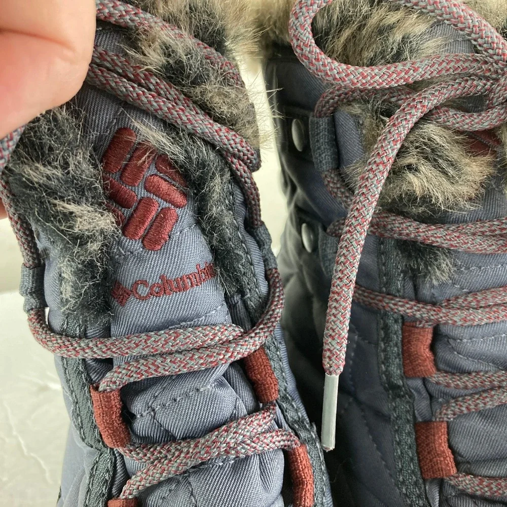 Columbia Minx Mid II Winter Boots Women Sz 9 Waterproof Faux Fur Gorpcore 2.
